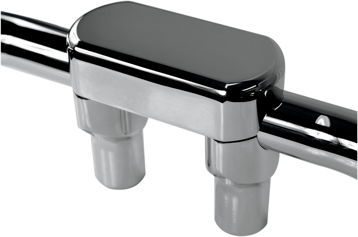 Drag specialties Handlebar Riser & Top Clamp Kit - 3" - Big Buffalo - Chrome