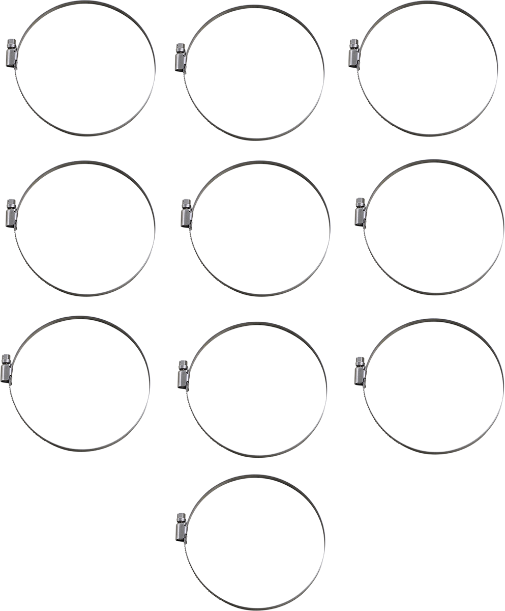 Parts unlimited Embossed Stainless Steel Hose Clamps