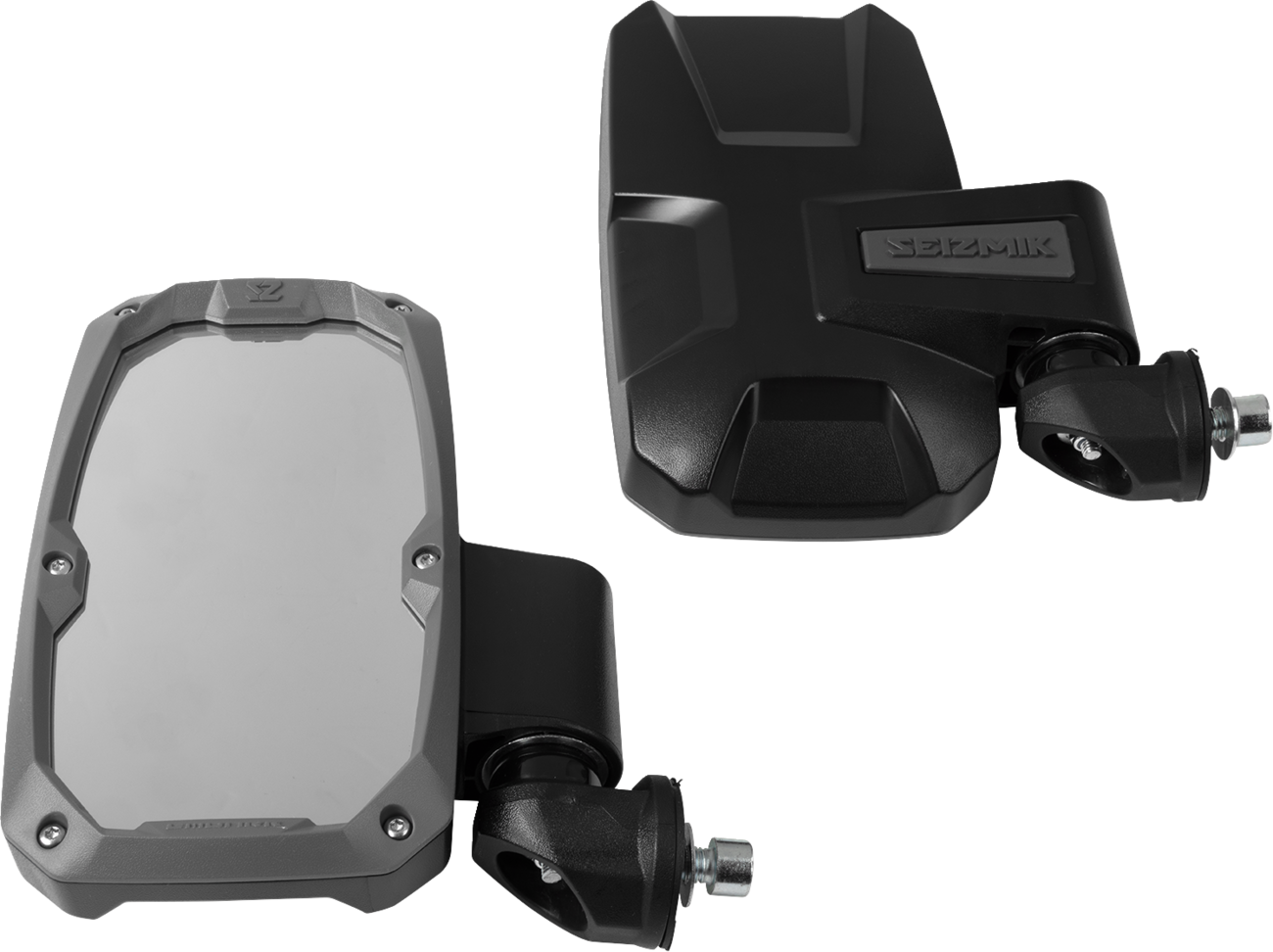 Seizmik Mirrors - Embark - Side View - Rectangle - Black - 1.75" ROPS - Pair