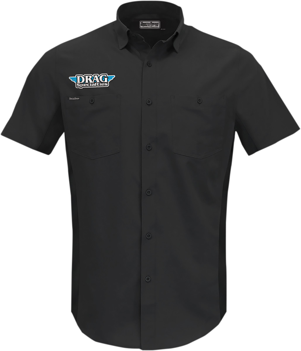 THROTTLE THREADS Drag Specialties Vented Shop Shirt