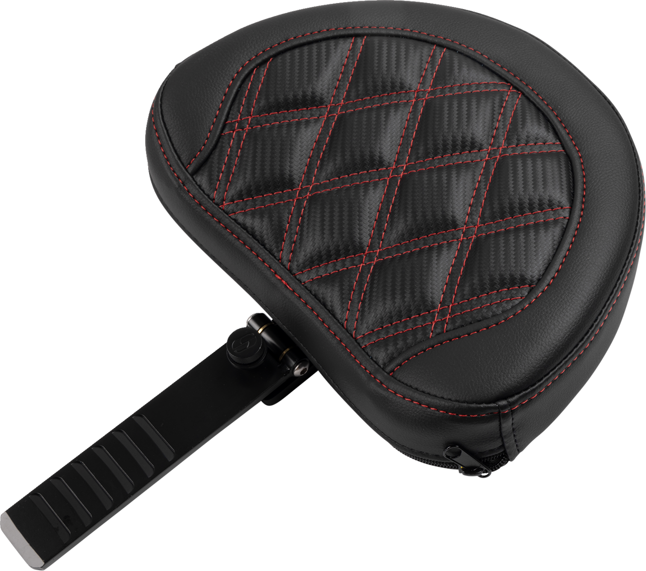 Saddlemen Roadsofa Seat Backrest Carbon Fiber Red Lattice Stitch FLHX 23-24
