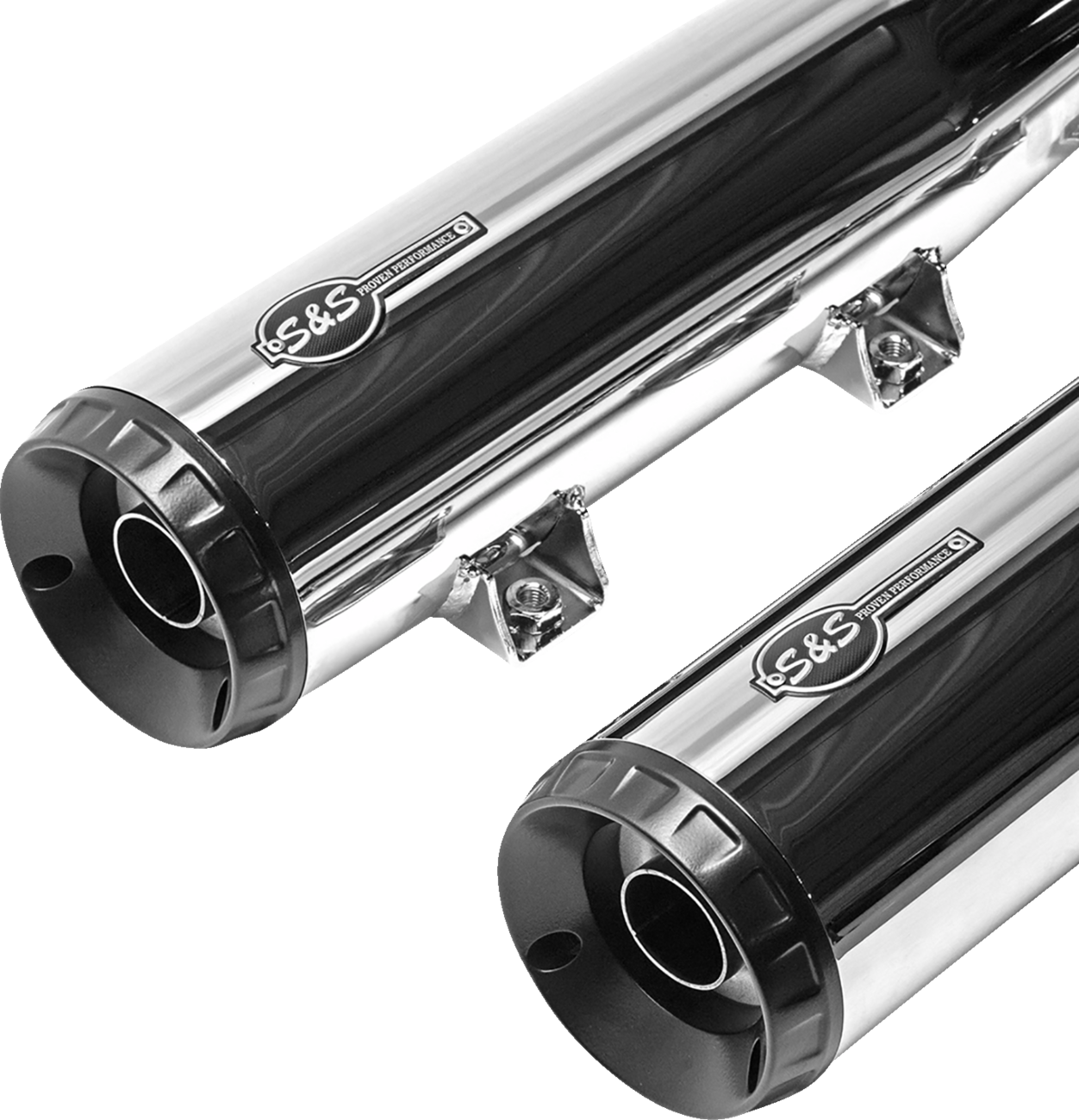S&S Cycle Grand National Slip-On Mufflers For Indian Scout 2019-2024