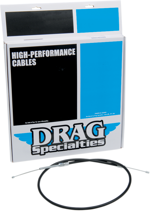 Drag specialties High-Efficiency Black Vinyl Clutch Cable - 55" Harley Davidson