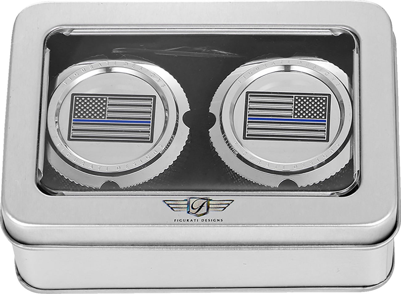 Figurati Designs Front Axle Nut Covers for Harley 2002-2025