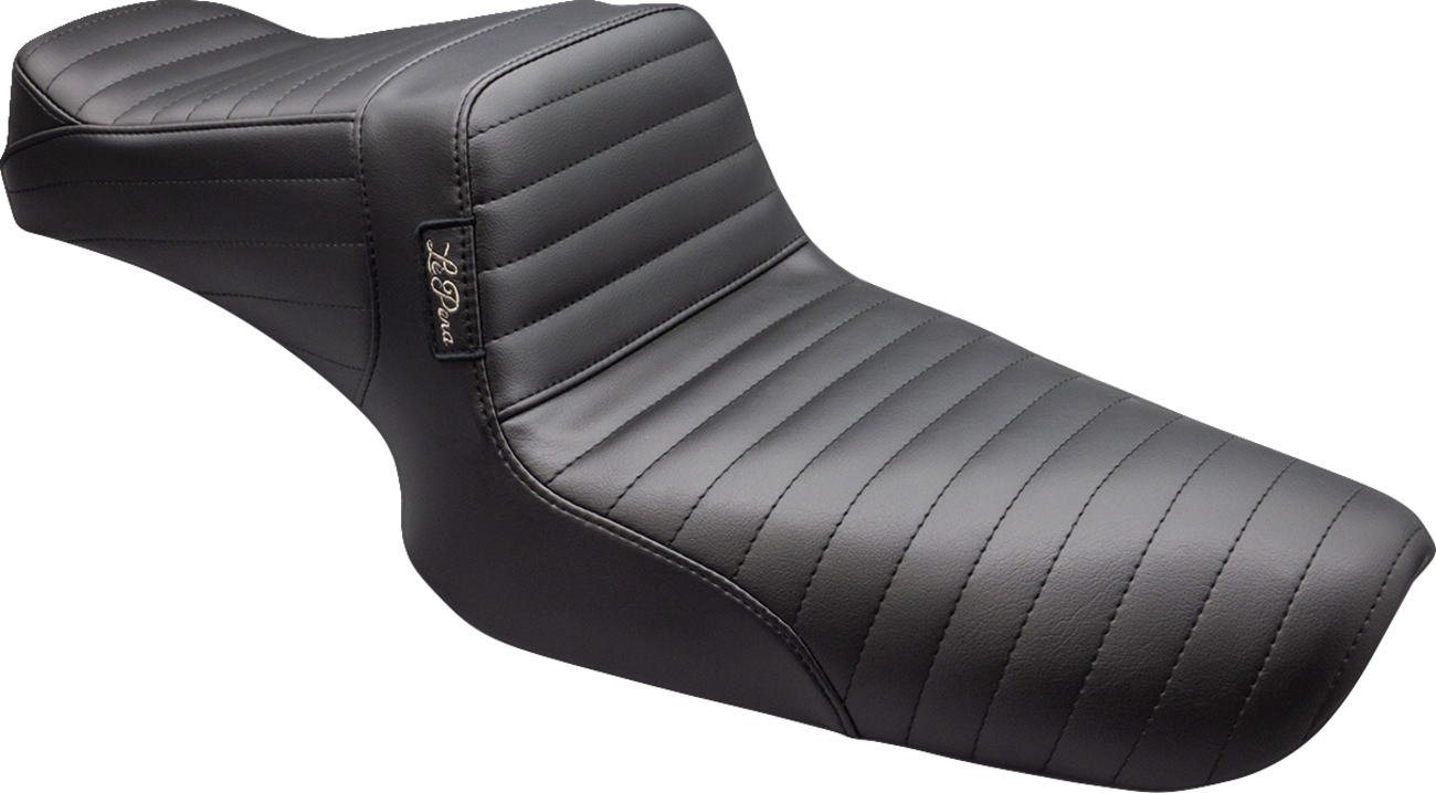 Le Pera Tailwhip Basket Weave 2-Up Seat For Harley