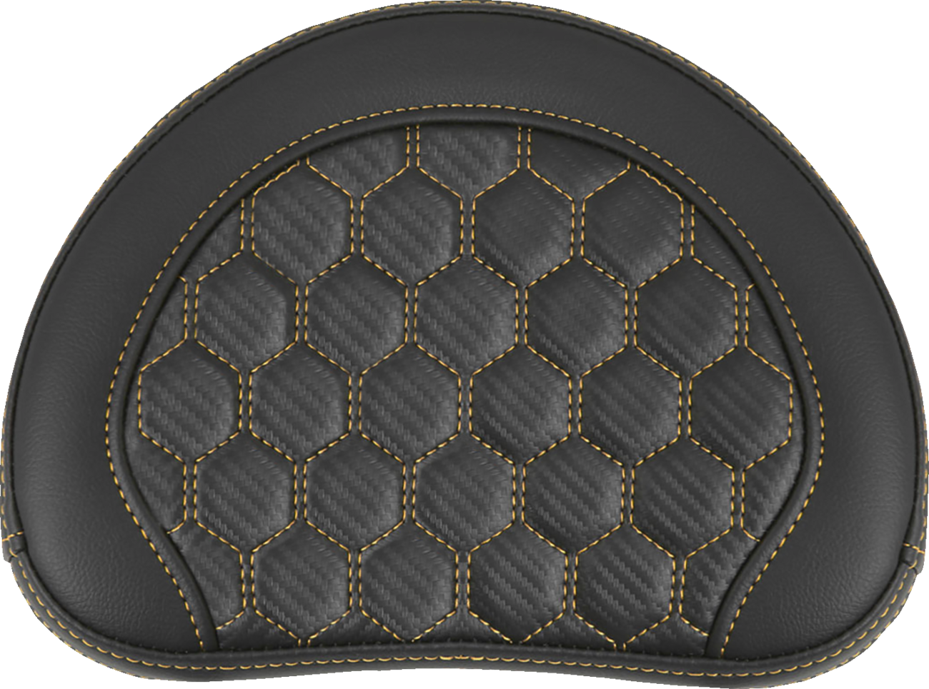 Saddlemen RoadSofa™ Sissy Bar Pad - Honeycomb - Gold Stitching