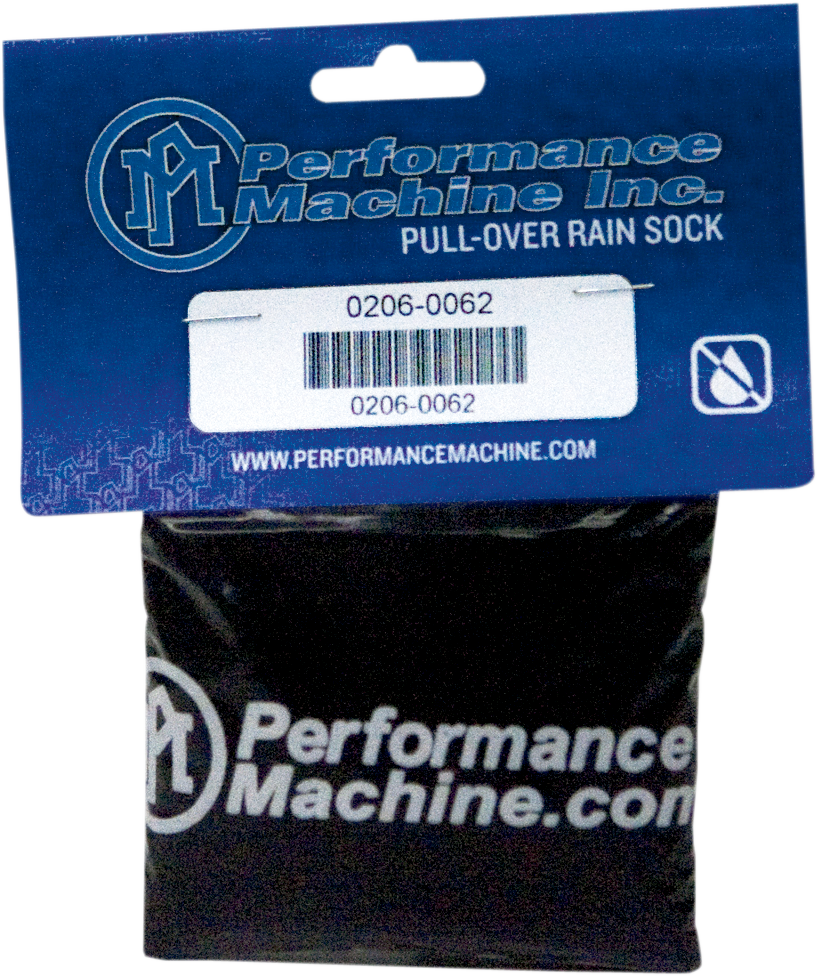 Performance Machine Black Air Filter Rain Sock 93-17 Harley Dyna Touring Softail