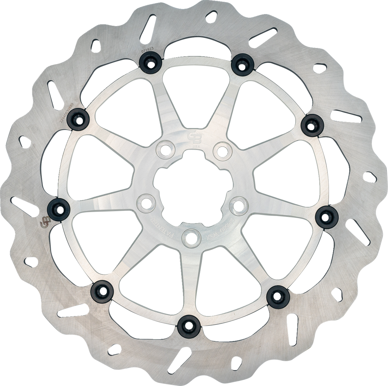 Gbrakes Brake Rotor - Front - Silver Harley Davidson