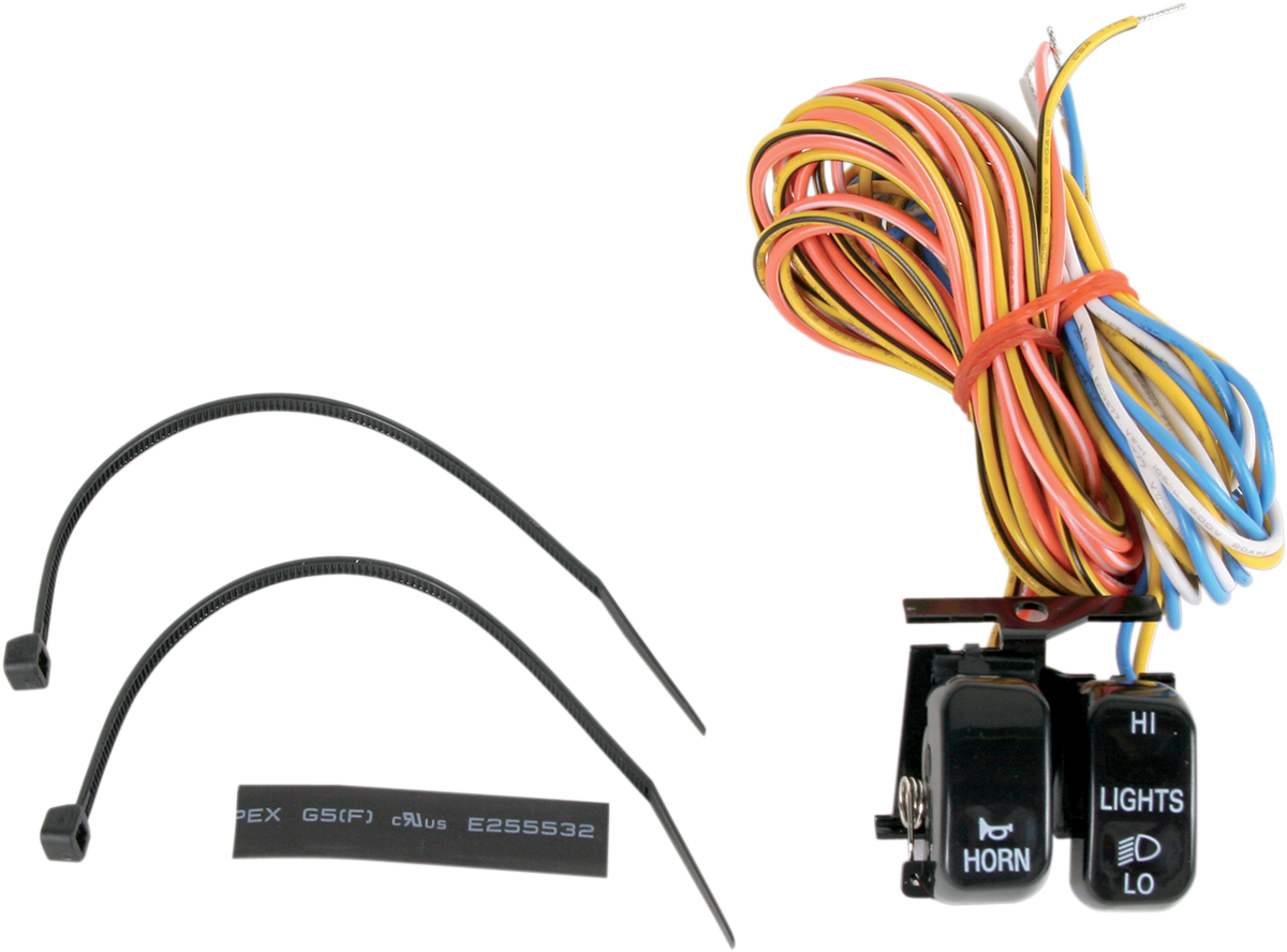 Drag specialties Handlebar Switch Kit - Dimmer/Horn - Black Harley Davidson