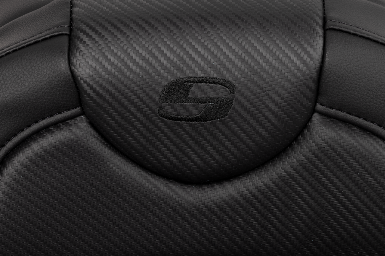 Saddlemen Roadsofa Extended Reach Seat Carbon Fiber Black Stitch FL 08-24