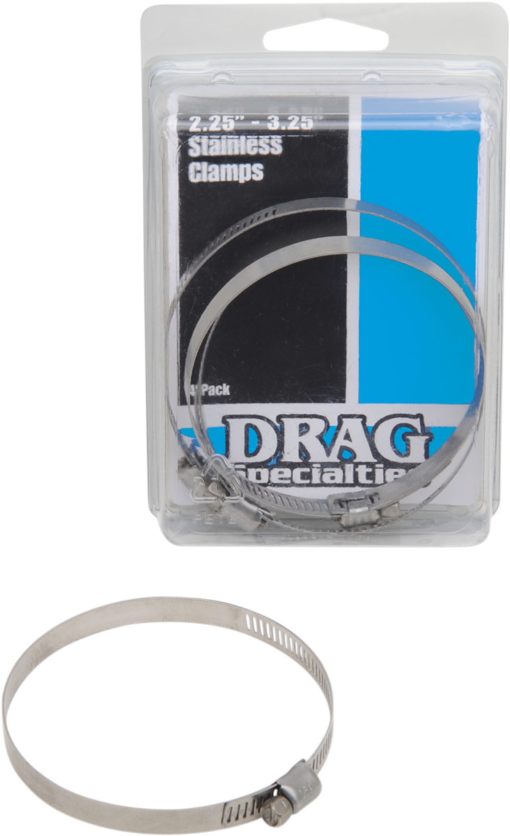 Drag specialties Clamps - Stainless Steel - 2.25"-3.25"