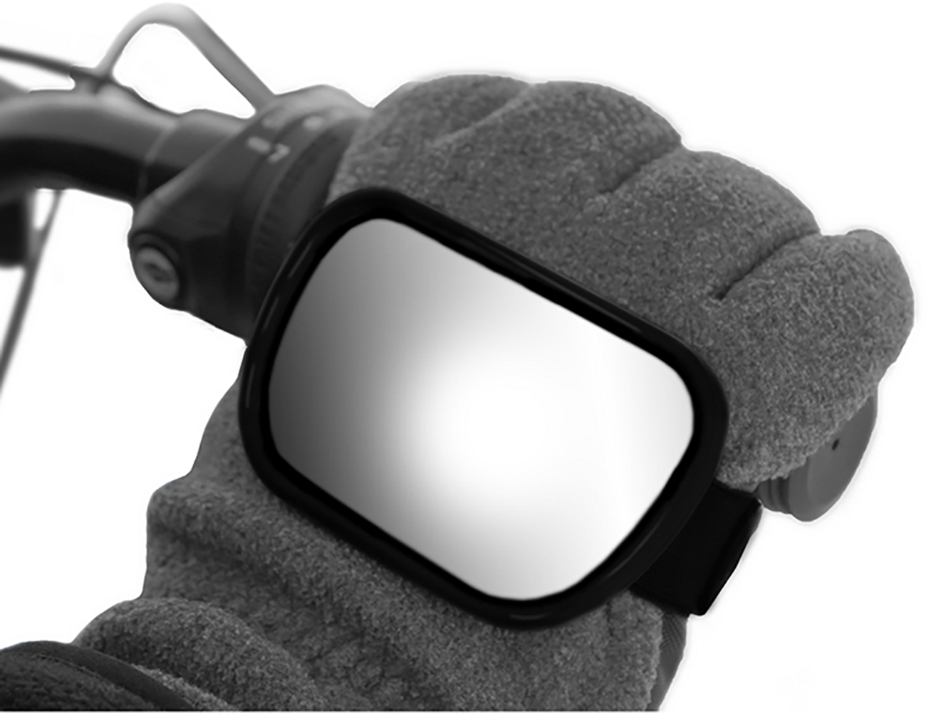 Parts unlimited Mirror - Hand - Rectangle - Black