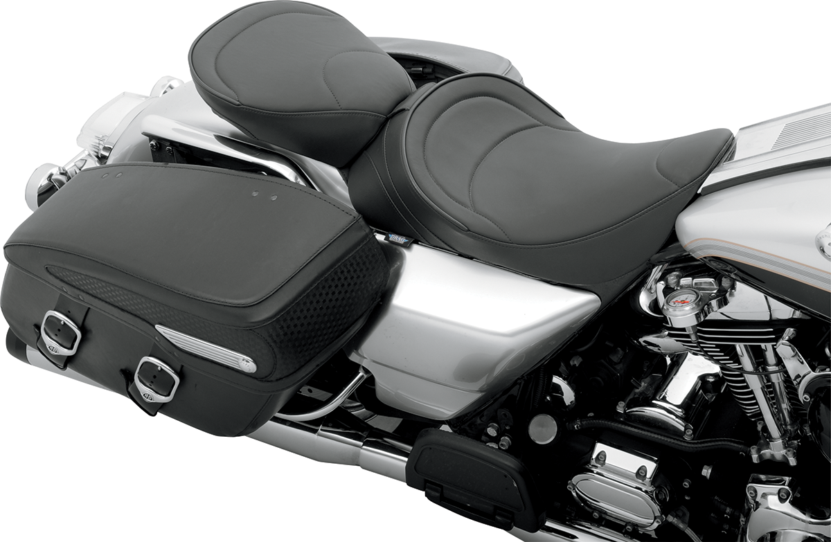 Drag specialties seats Solo Seat - Mild Stitched - Driver Backrest - FLH '97-'07 Harley Davidson