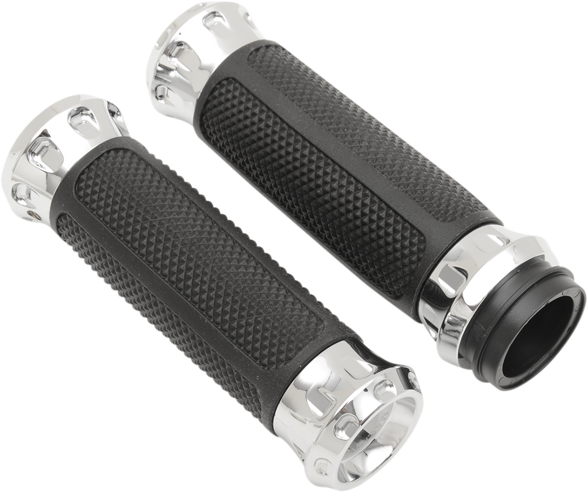 Performance Machine Overdrive Grips For Harley With Throttle By Wire