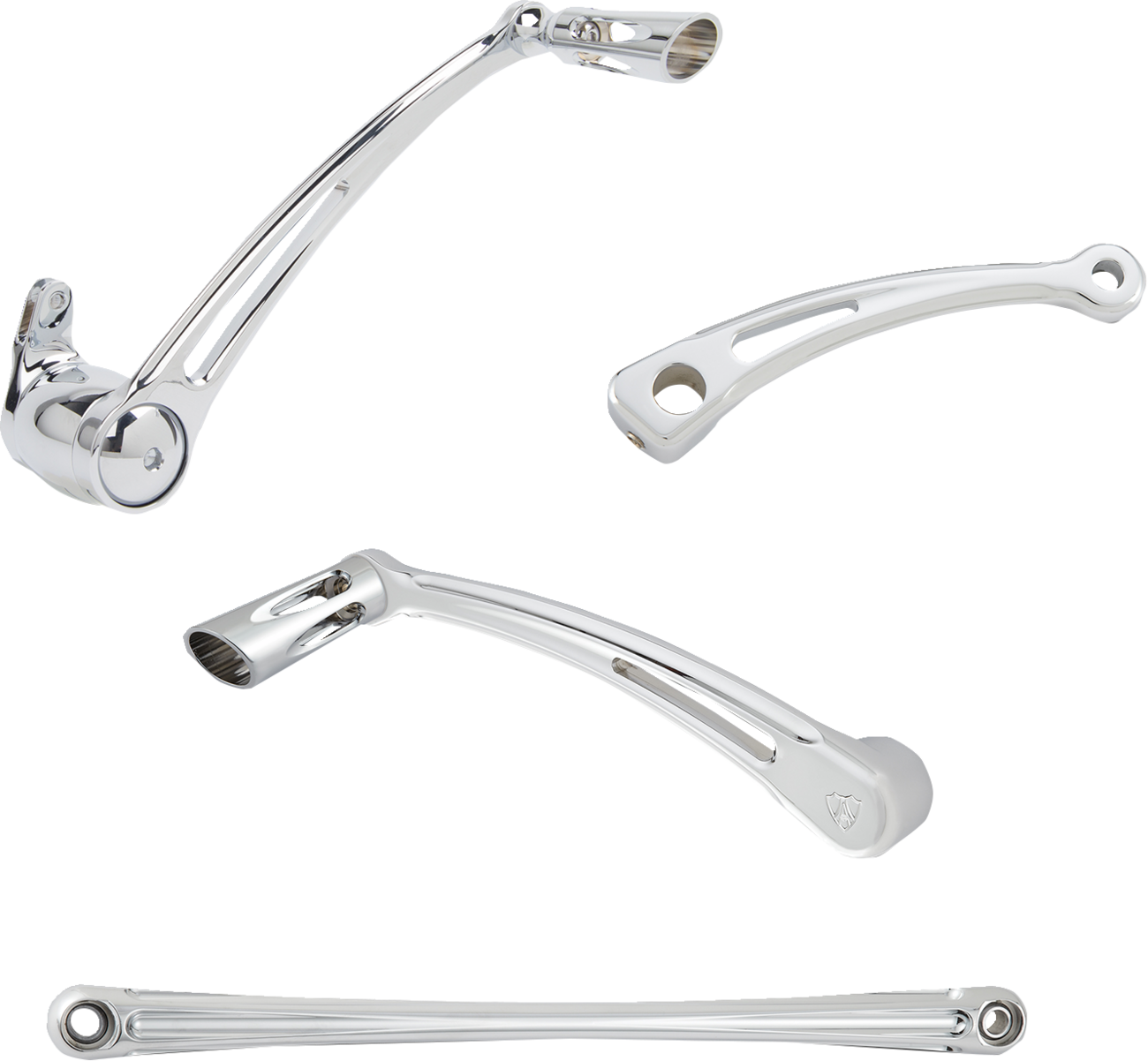 Arlen ness Deep Cut Foot Control Kit w/ Toe Shifter - Chrome Harley Davidson