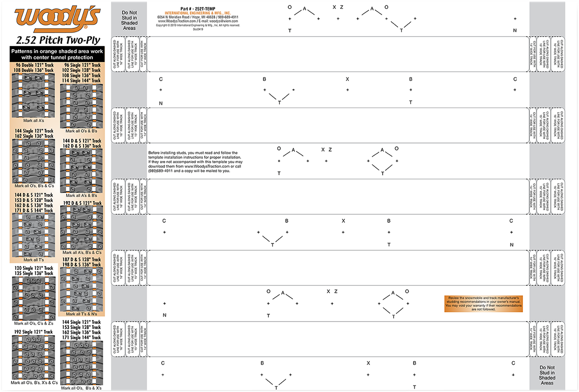 Studding Template
