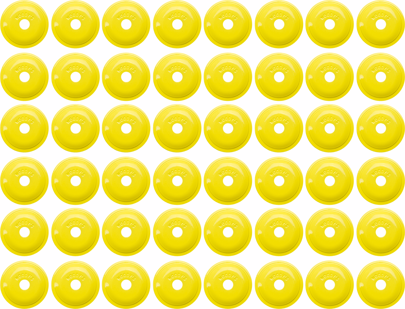 WOODY'S (ARG-3830-48) Grand Digger(r) Support Plates | Support Plates - Hi Vis - Round - 48 Pack