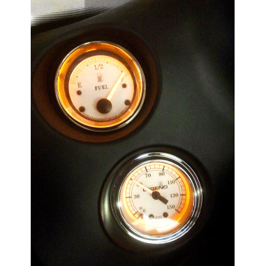 FAIRING MOUNTED LED BACKLIT PSI GAUGES
