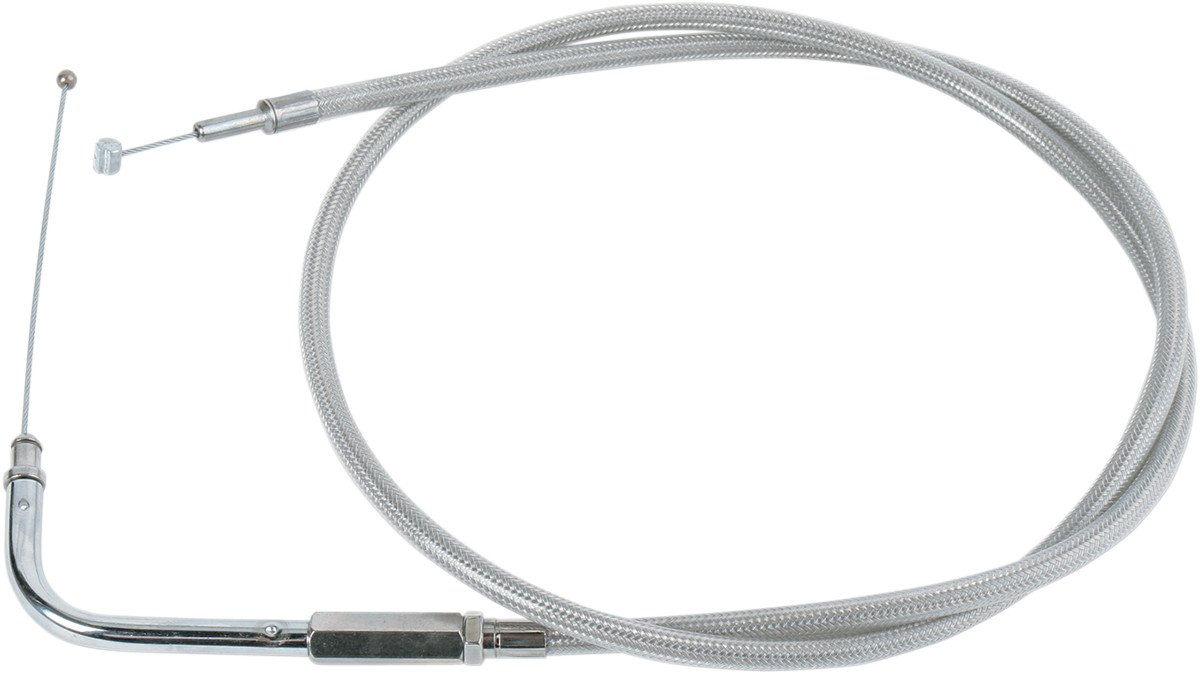 Drag specialties Stainless Braided Throttle Cable - 31-3/4" 1996-1998 Harley Davidson XL1200C Sportster 1200 Custom
