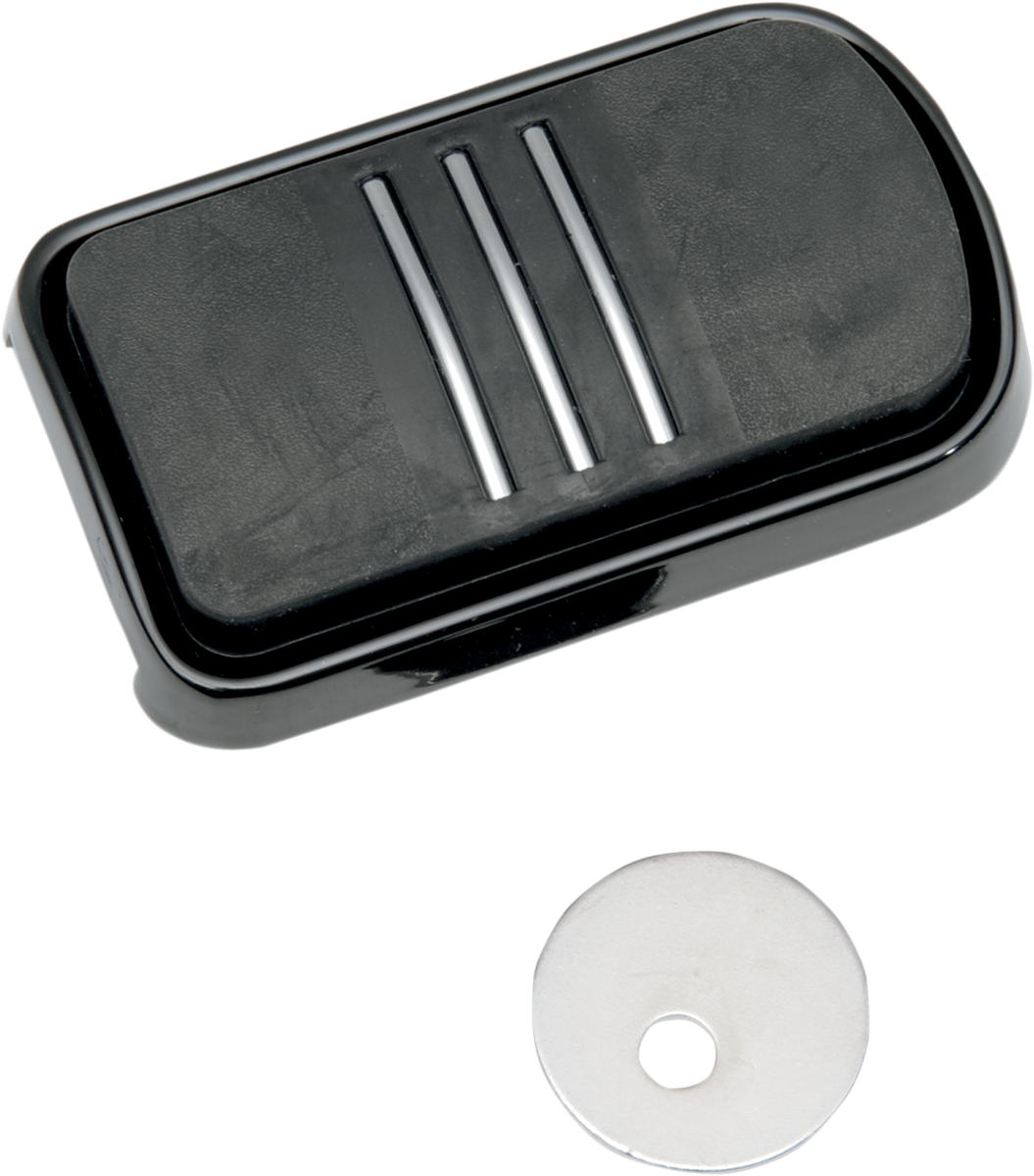 Drag specialties Sweeper Brake Pedal - Black - FL Harley Davidson