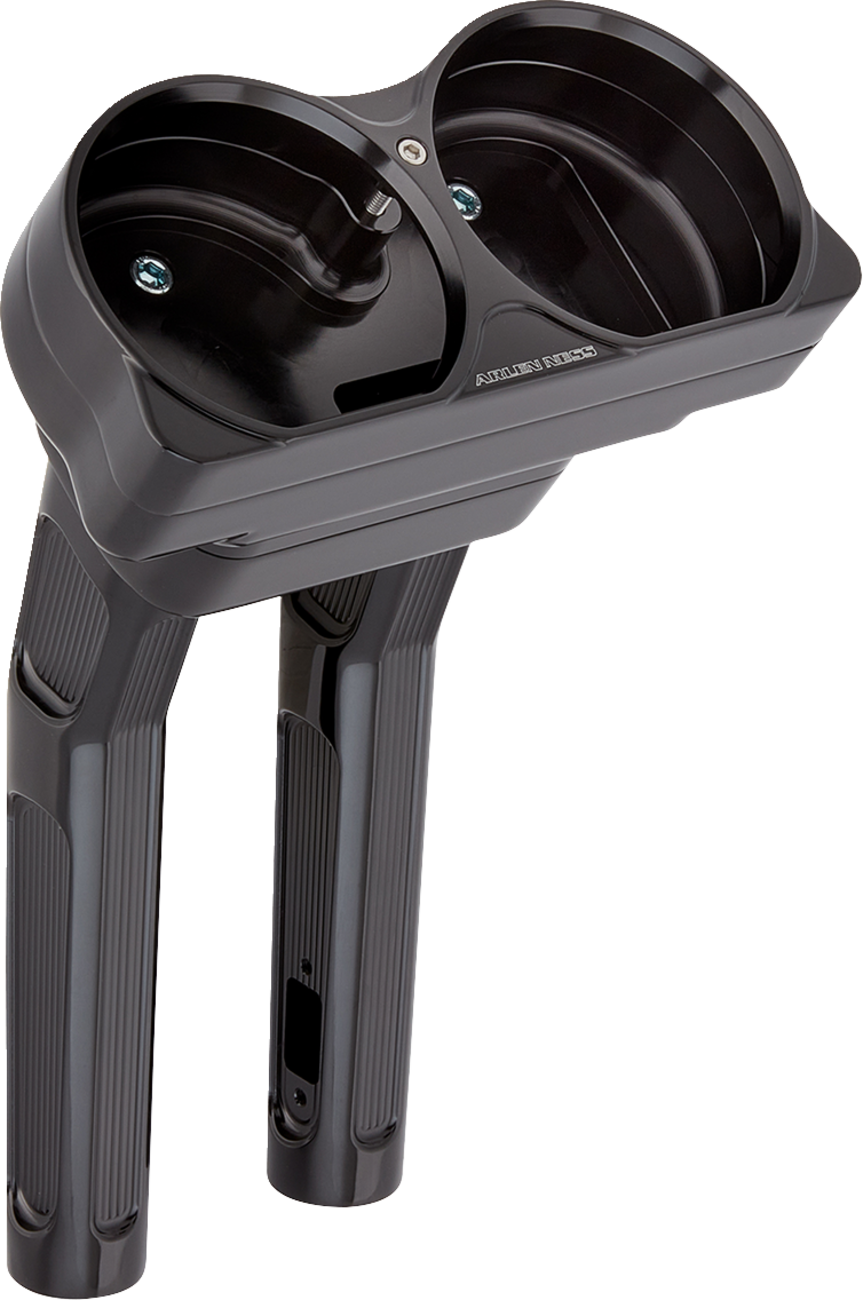Arlen ness Method Kickback Handlebar Riser - 10" - Black Harley Davidson