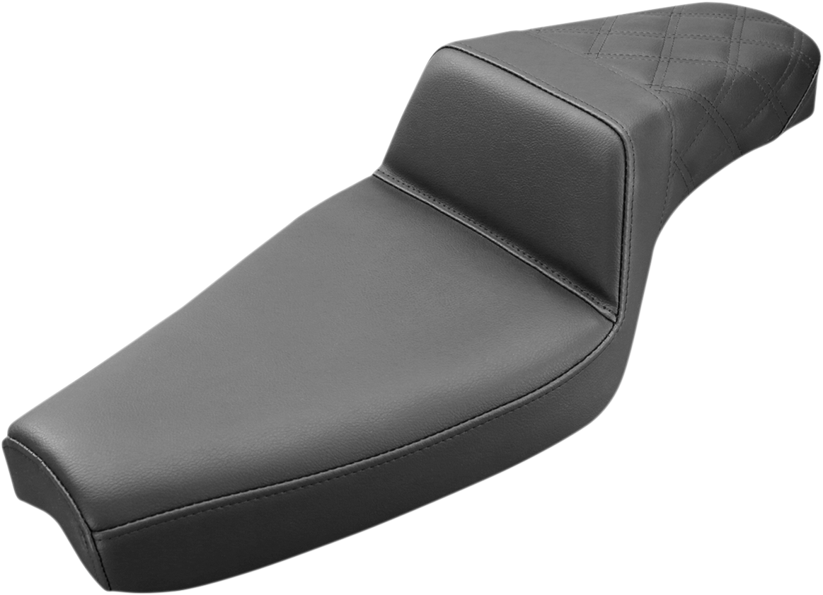 SADDLEMEN Step-Up Seat — Rear Lattice Stitch
