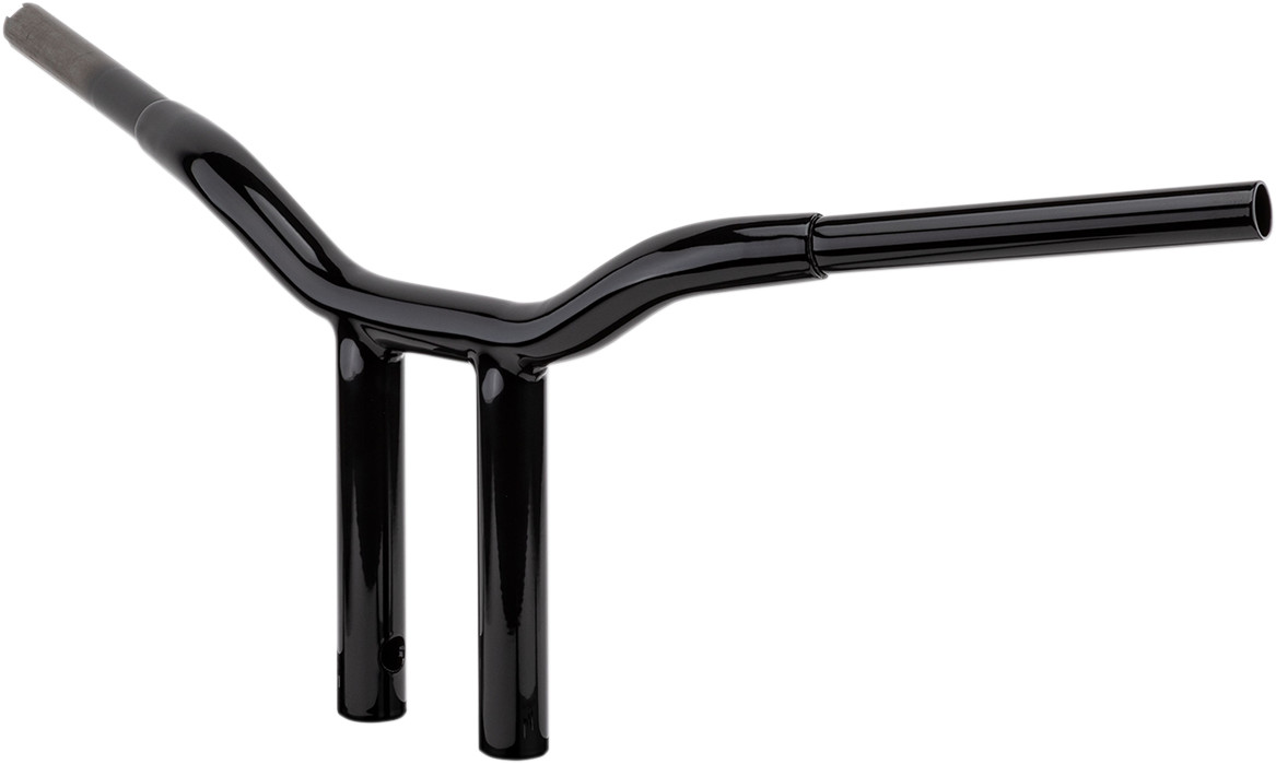 La choppers Kage Fighter Welded Straight-Riser Handlebar - One Piece - 8" - Black