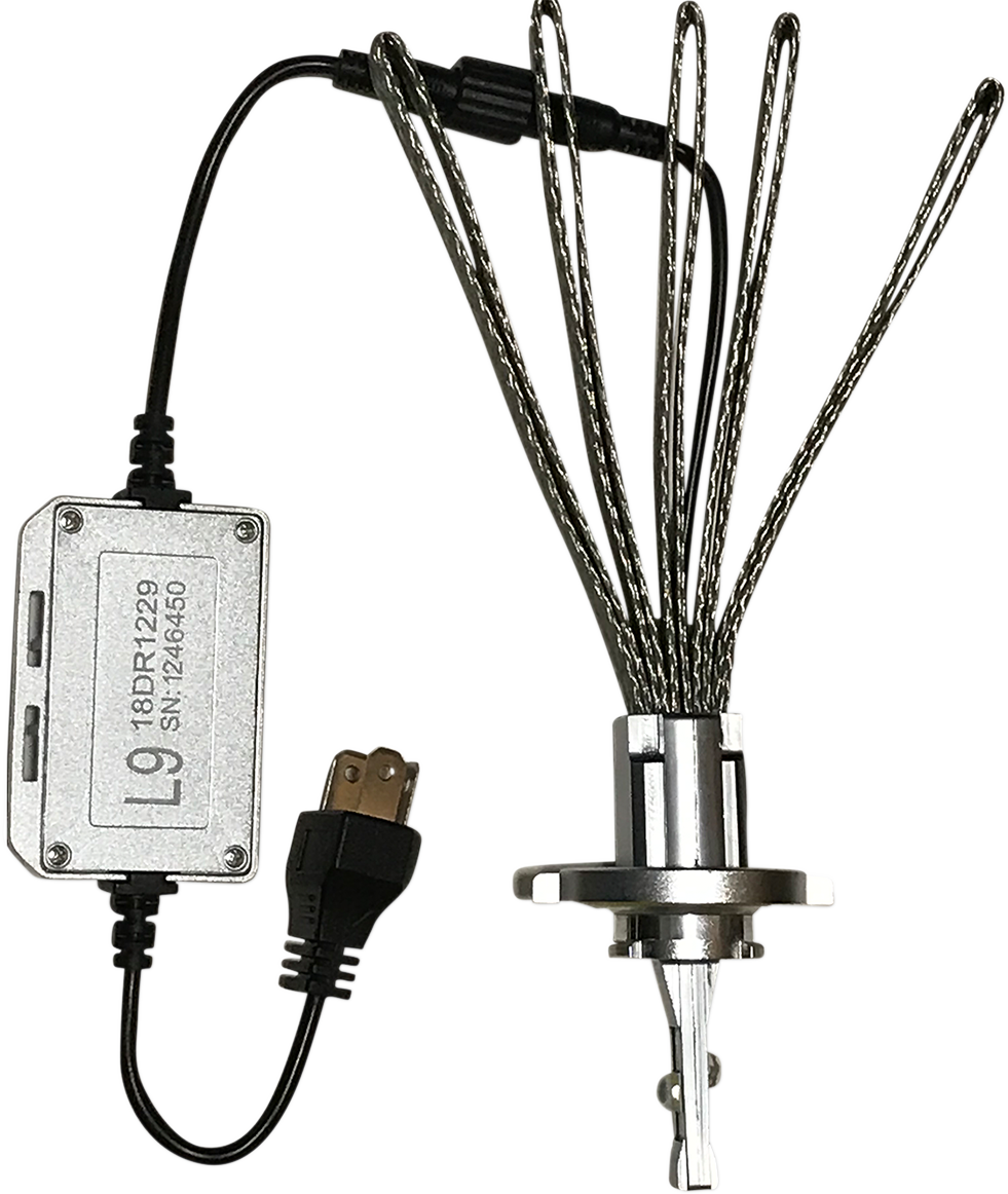 Brite-lites L9 LED Conversion Headlight Bulb with Flexible Heatsink - H4