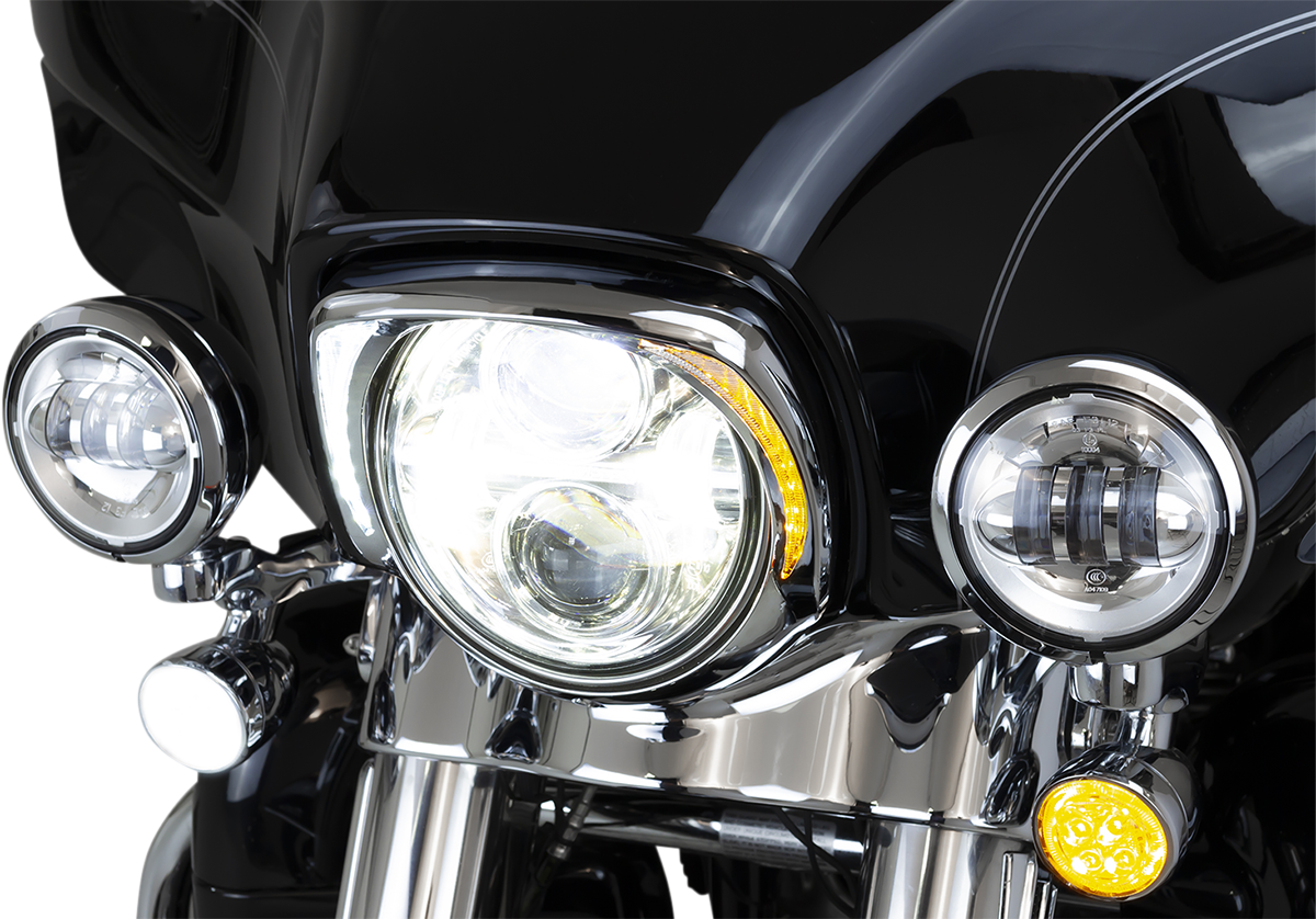 Ciro Headlight Bezel - Chrome Harley Davidson