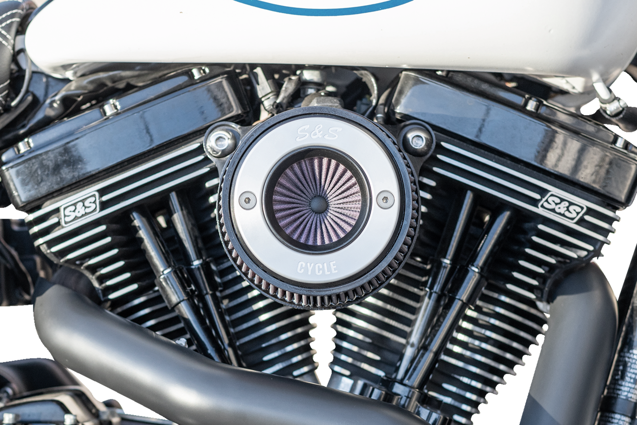 S&S Cycle Air Stinger Stealth Air Cleaner Kit 170-0716A Black Chrome Harley