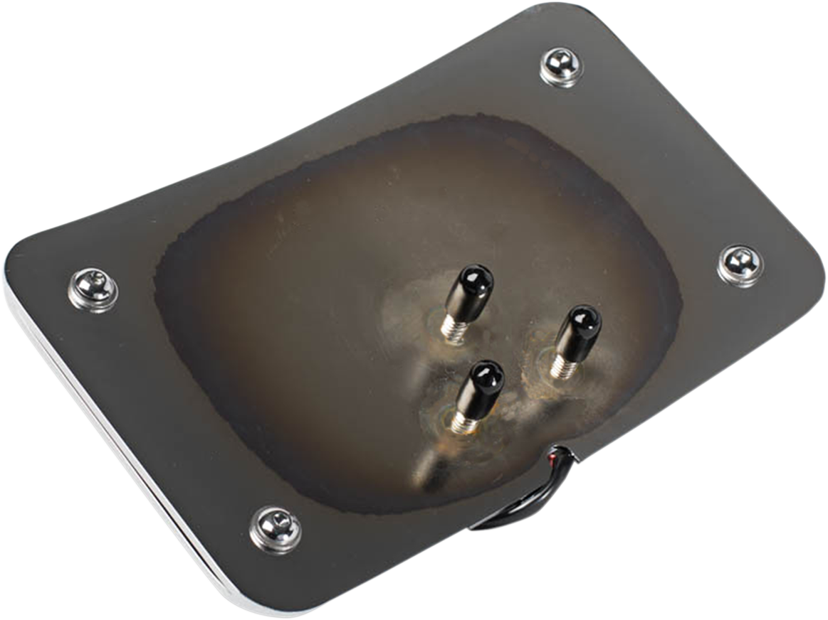 CYCLE VISIONS 3-Hole Mounted LED Lighted License Plate Frame