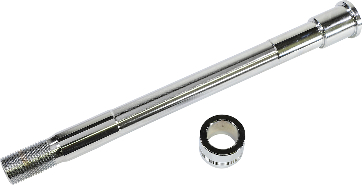 Drag specialties Axle Kit - Front - Chrome - '18-'25 Fat Boy 2025-2025 Harley Davidson FLFB Fat Boy 117 / 2018-2024 Harley Davidson FLFBS Fat Boy 114 / 2018-2019 Harley Davidson FLFB Fat Boy 107