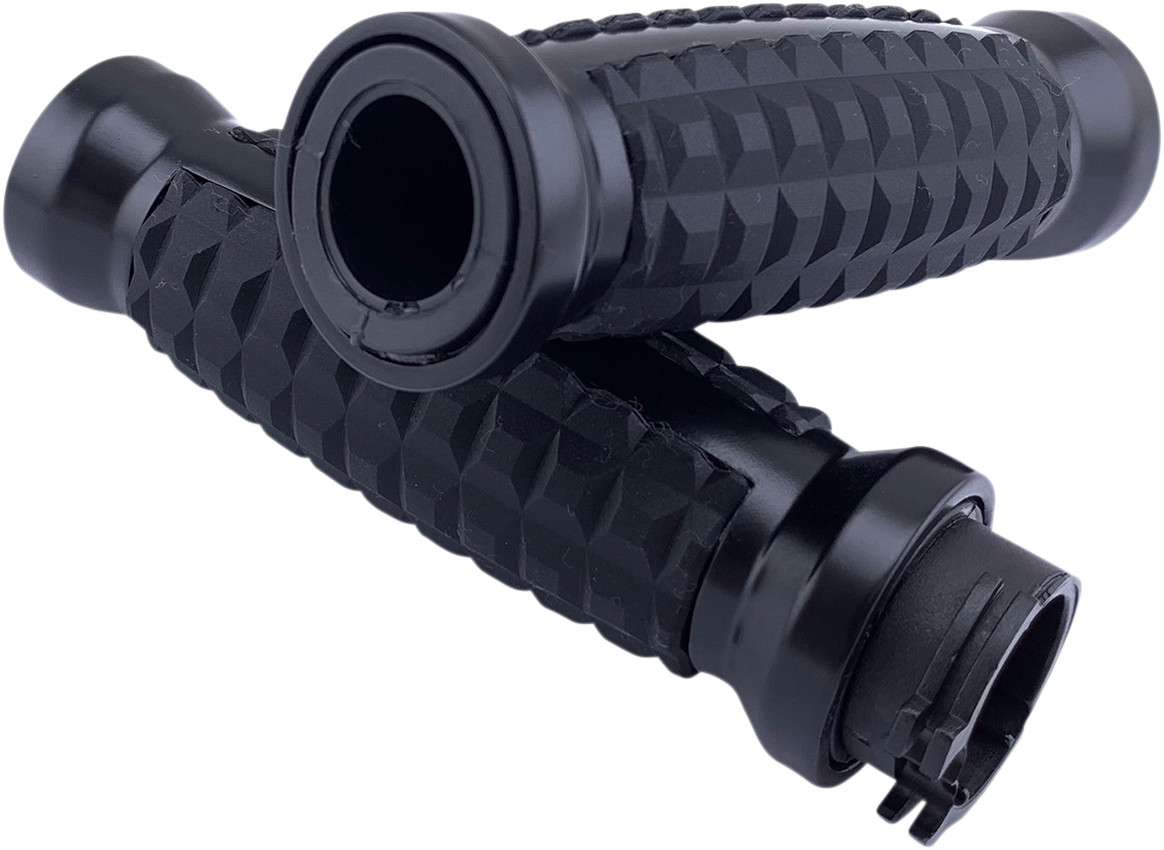 Drag Specialties Grenade Grips For Harley With Dual Cable Throttle
