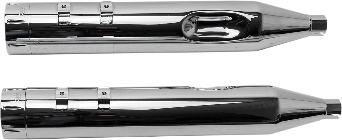 S&S Cycle 4.5" MK45 Tracer Slip-On Mufflers For Harley Touring 1995-2016