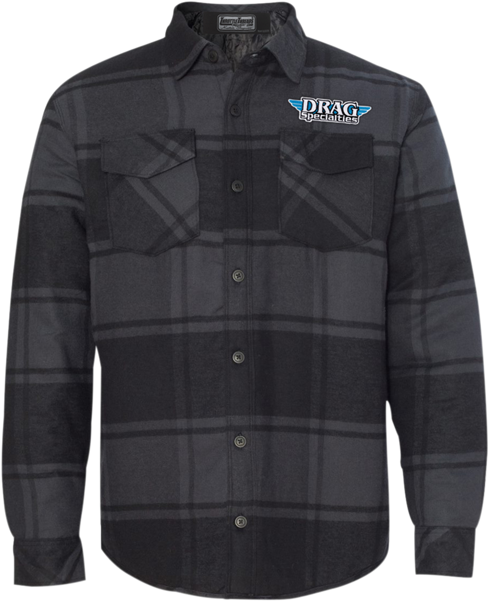 THROTTLE THREADS Drag Specialties Plaid Quilted Jacket