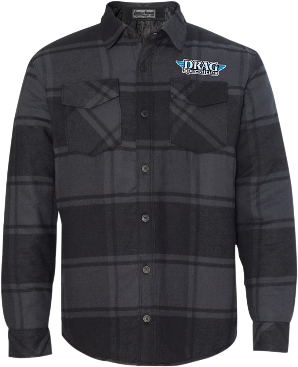 THROTTLE THREADS Drag Specialties Plaid Quilted Jacket