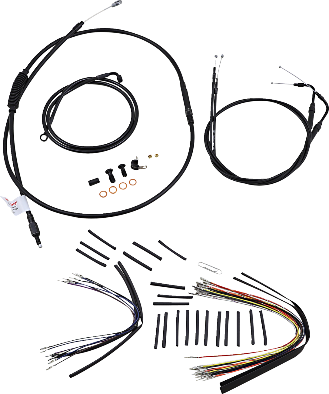 Burly Handlebar Cable Installation Kit For Harley Softail FL 2007-2010
