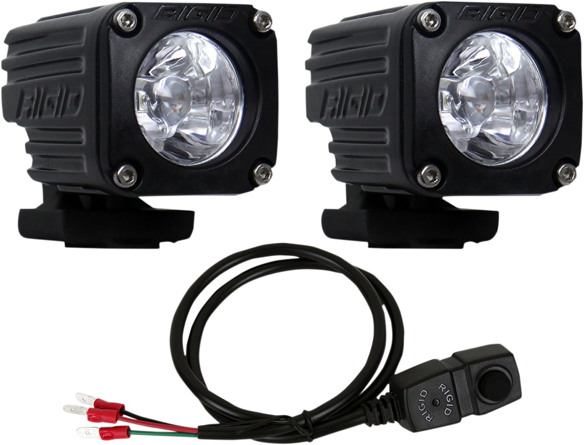 Rigid industries Ignite Black Atv Utv Side by Side Offroad LED Spotlight Kit