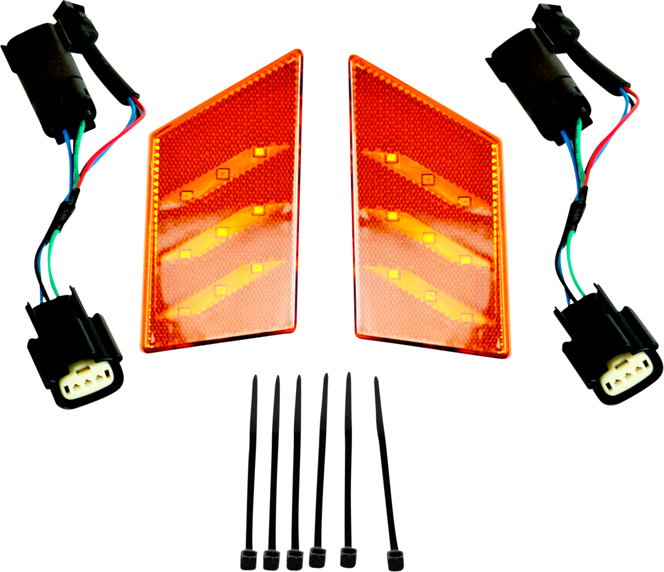 Show chrome Gold Aura Turn Signal - Amber - Slingshot Polaris