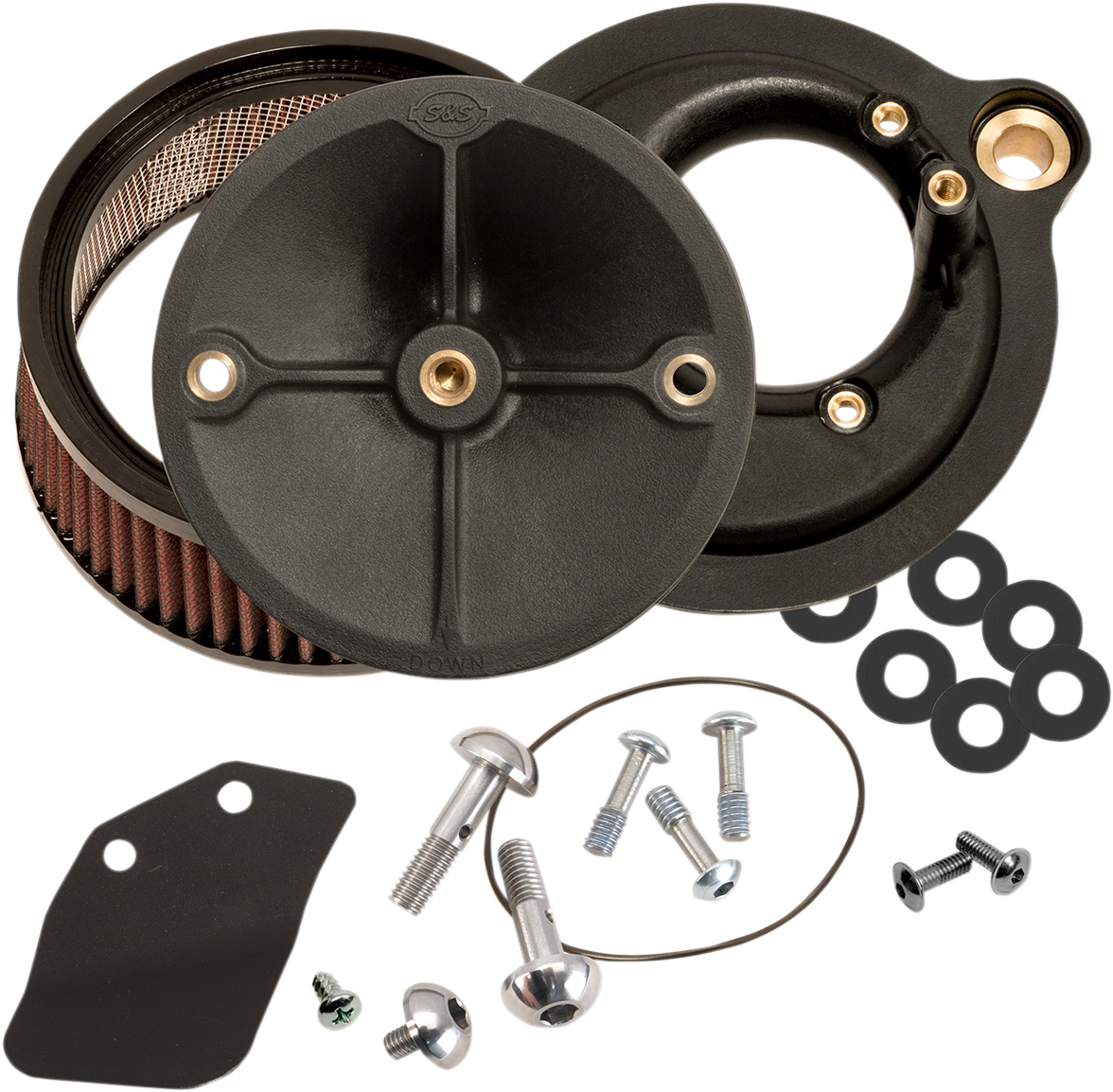 S&S Cycle Black Stealth Air Cleaner Kit 2017 Harley Davidson Touring