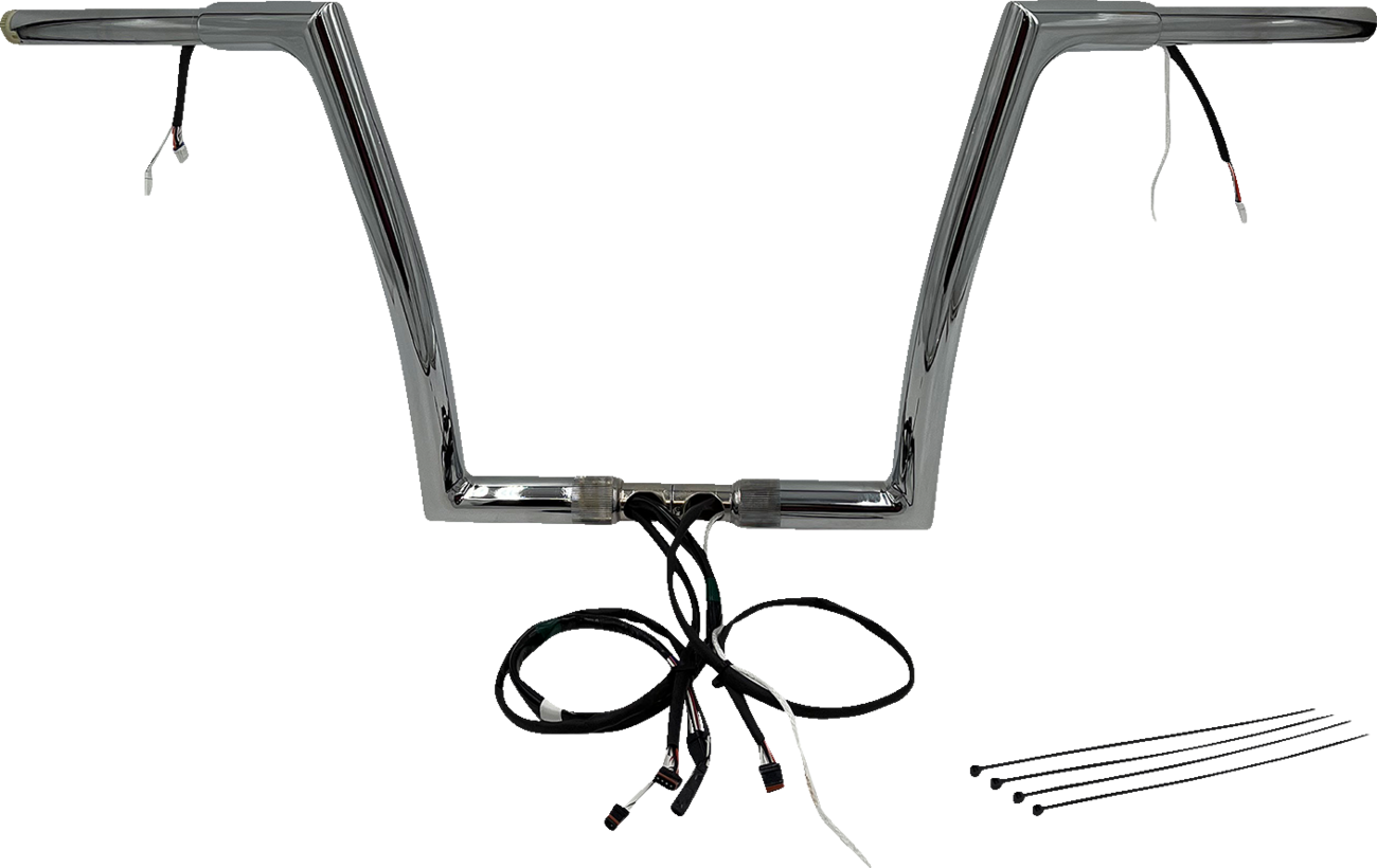 FAT BAGGERS INC. EZ Install Wired 1-1/4" Flat Top Handlebar Kit