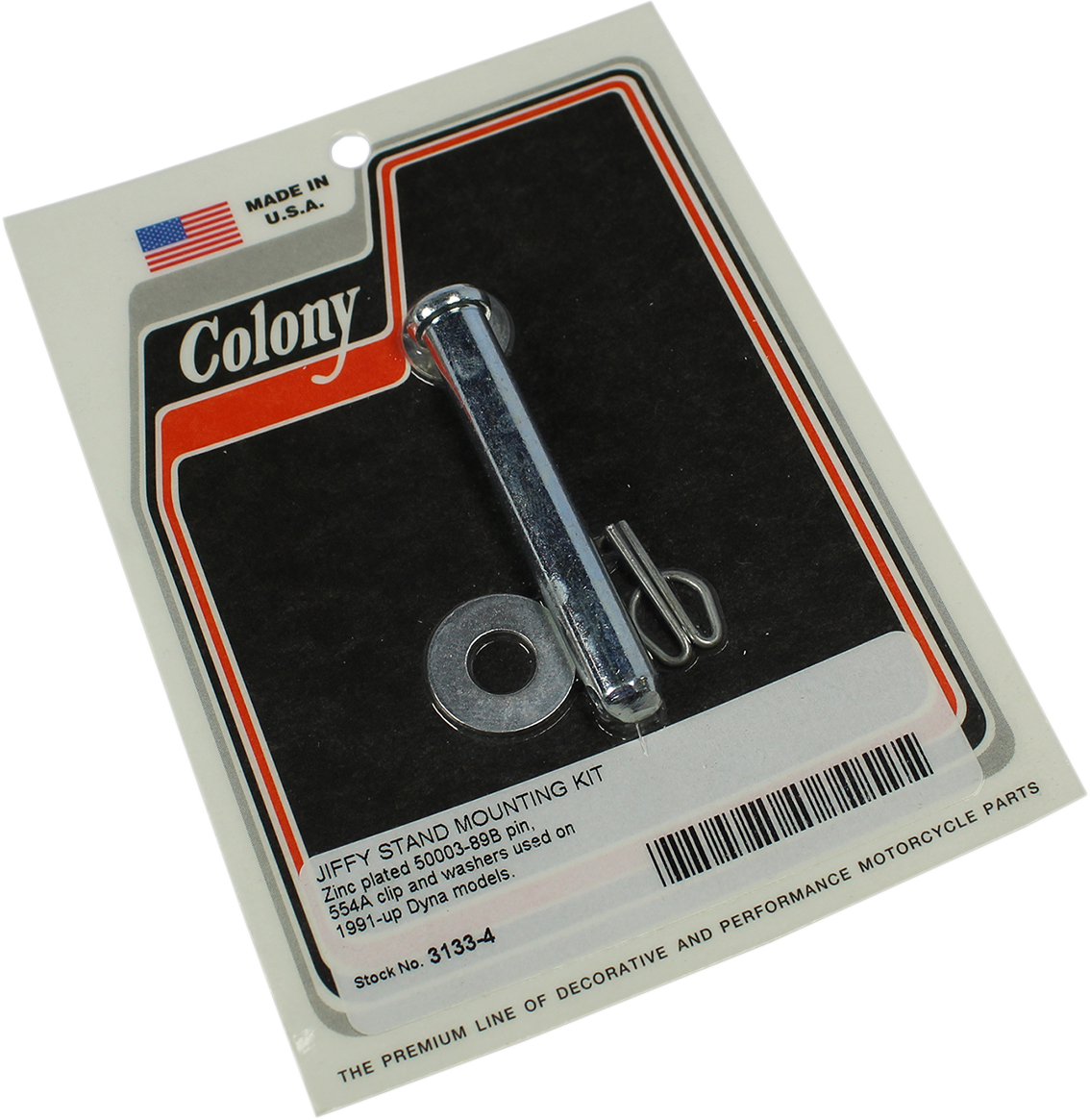 Colony Zinc Kickstand Hardware Pin Kit 91-17 Harley Dyna FXDL FXDF FXDB FXDWG