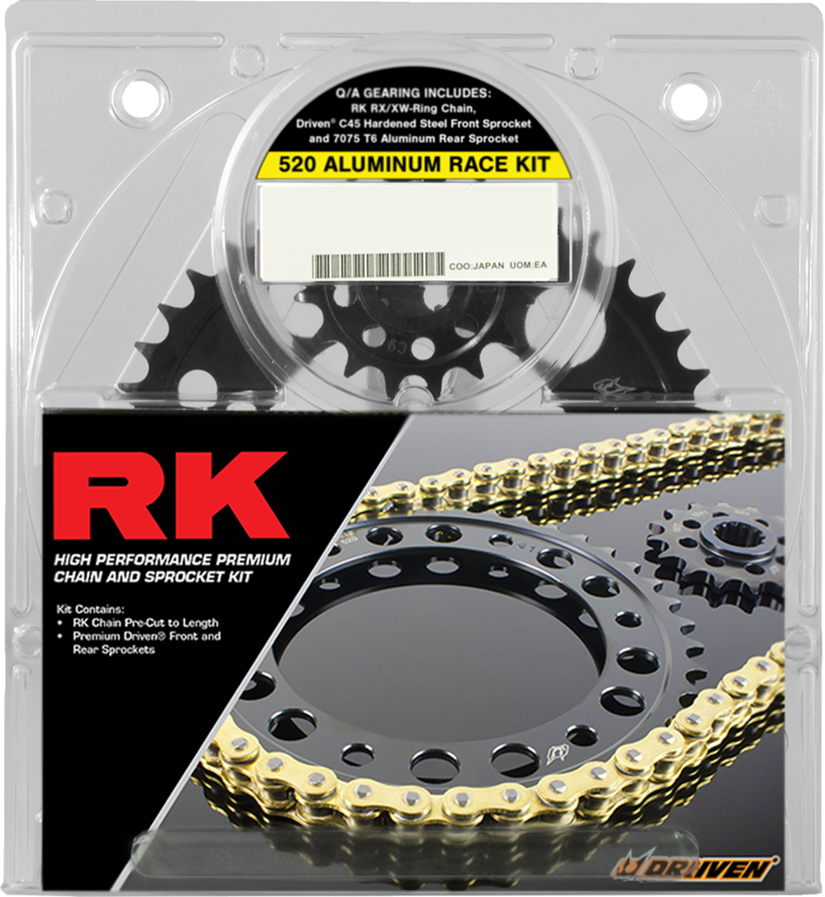 RK 520 Aluminum Race Chain and Sprocket Kit