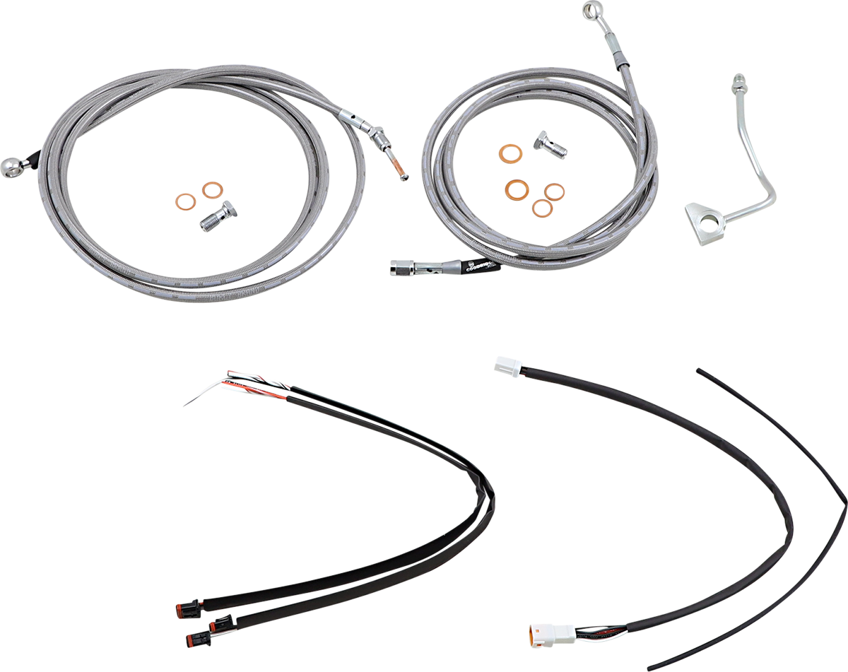 Burly Handlebar Cable Installation Kit For Harley Road King / Glide w/ ABS 2017-2020