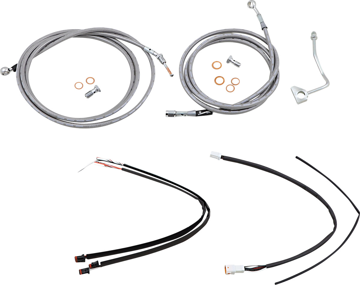 Burly Handlebar Cable Installation Kit For Harley Road King / Glide w/ ABS 2017-2020