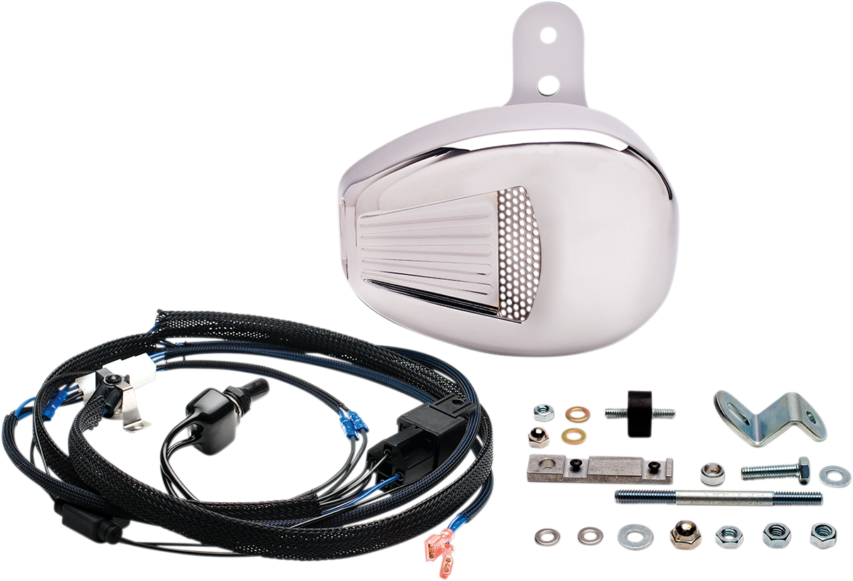 Jims Forceflow Cylinder Head Cooler Kit - Chrome - Twin Cam Touring Harley Davidson