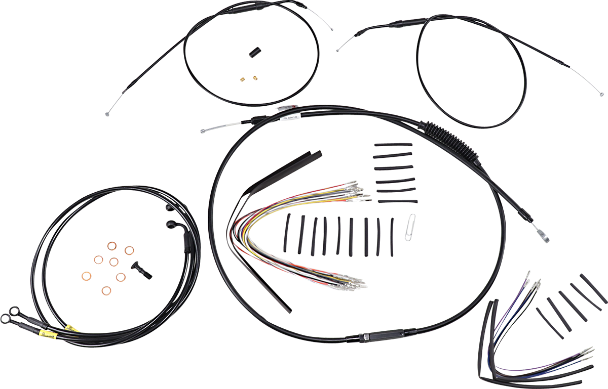 Burly Handlebar Cable Installation Kit For Harley Fat Bob 2008-2011