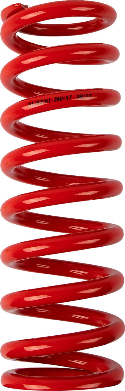 Moose offroad Shock Spring - 61 mm OD - 57 n/mm - Red Beta/Honda/Husqvarna/Gas Gas