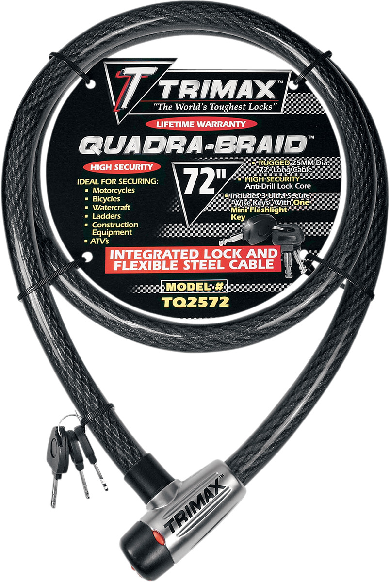 TRIMAX Quad-Braid Integrated Cable Lock