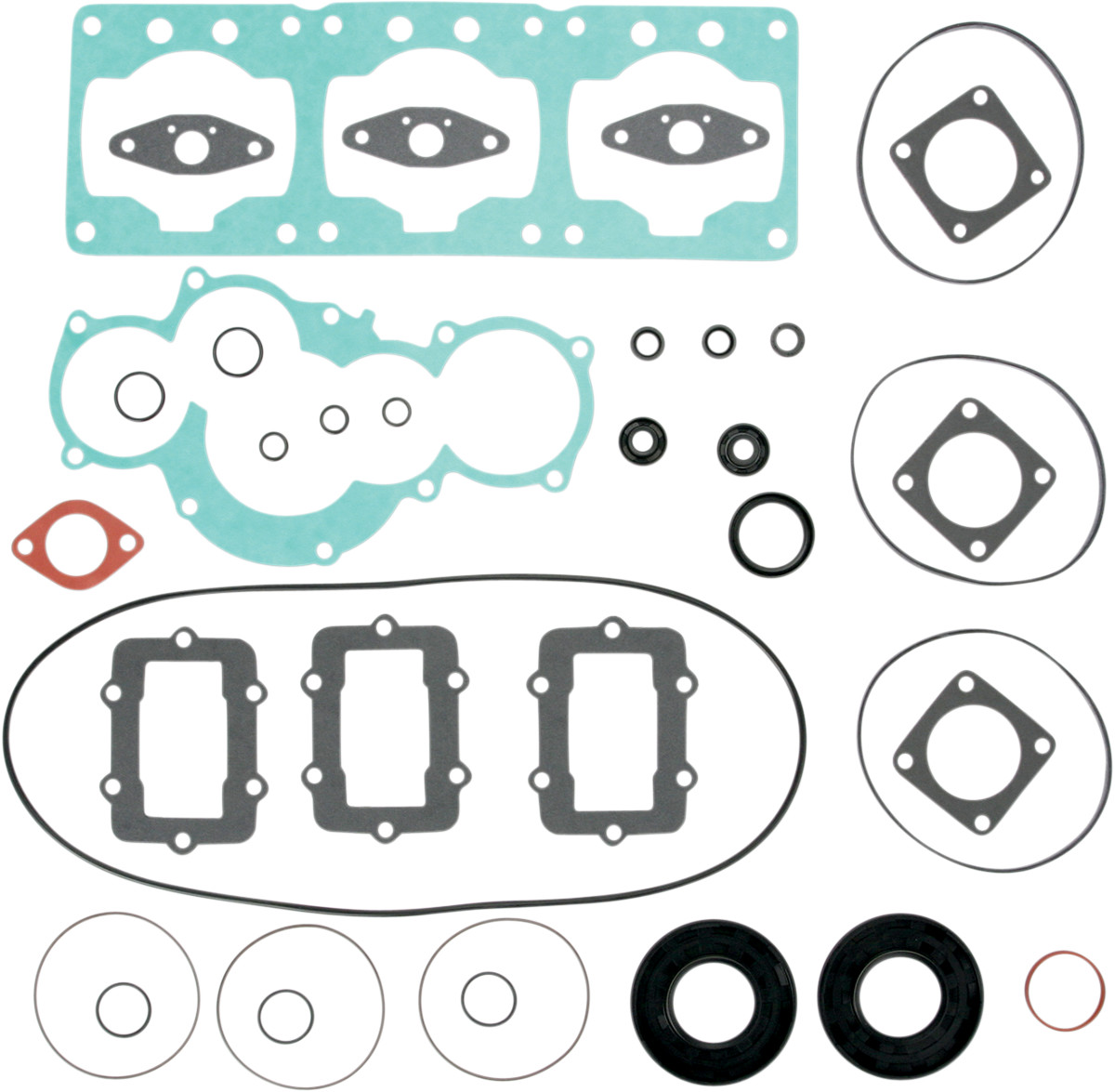 Vertex Complete Engine Gasket Kit with Oil Seals Snowmobile 1997 Ski-Doo Formula III 700, 1997 Ski-Doo Mach 1 700, 1997 Ski-Doo Grand Touring 700